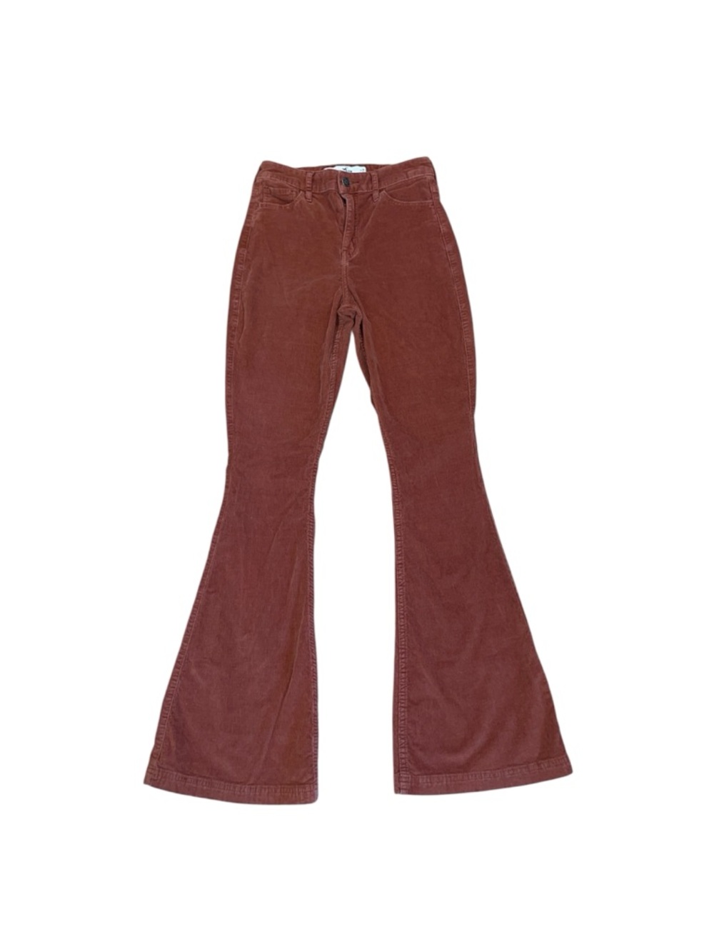 Hollister rust corduroy flared jeans